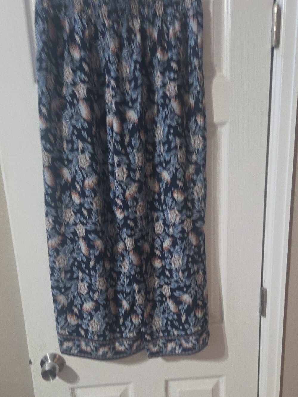 Max Studio Navy Floral Maxi Skirt - Picture 4 of 7